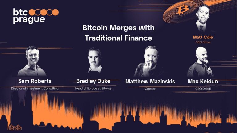 Photo Bitcoin Merges with Traditional Finance | BTC Prague 2025 Panel