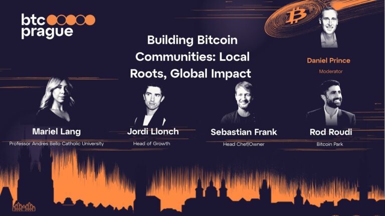Photo Building Bitcoin Communities: Local Roots, Global Impact | BTC Prague 2025 Panel