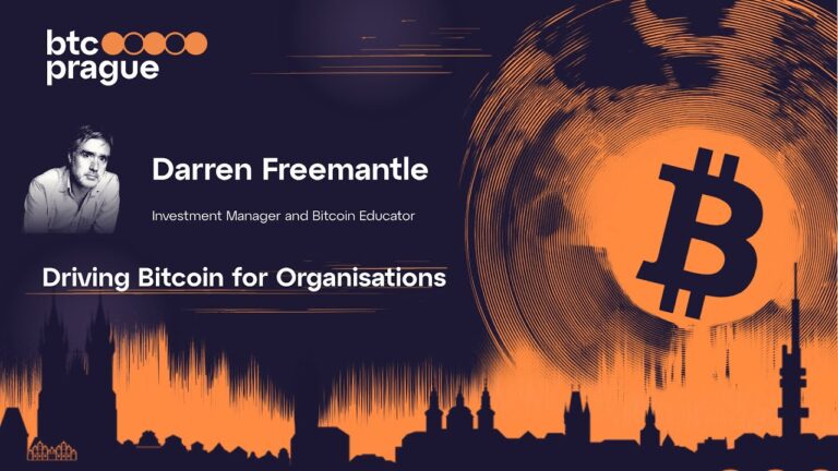 Photo Darren Freemantle – Driving Bitcoin for Organisations | BTC Prague 2025 Keynote