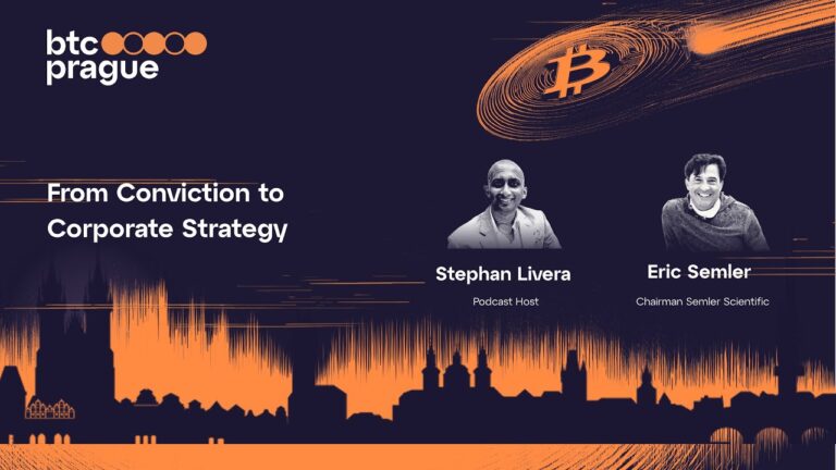 Photo From Conviction to Corporate Strategy | BTC Prague 2025 Fireside Chat