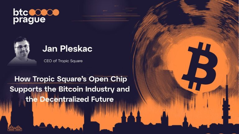 Photo Jan Pleskac – Tropic Square: Open Chips for a Decentralized Future | BTC Prague 2025 Keynote