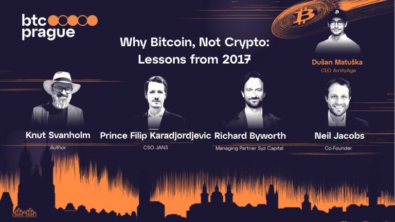 Photo Why Bitcoin, Not Crypto: Lessons from 2017 | BTC Prague 2025 Panel